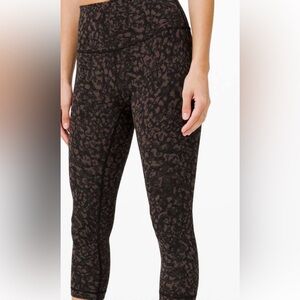 Lululemon Athletica Black and Brown Leggings
